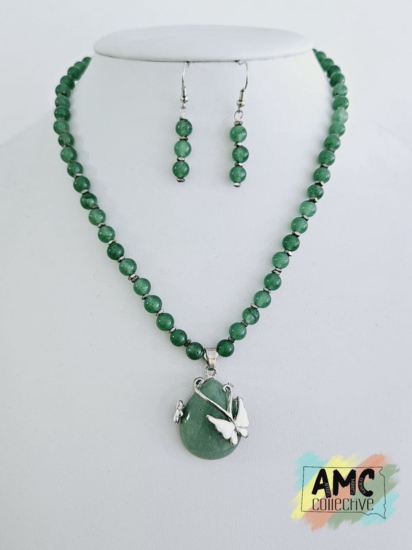 Butterfly Necklace &amp; Earring Set