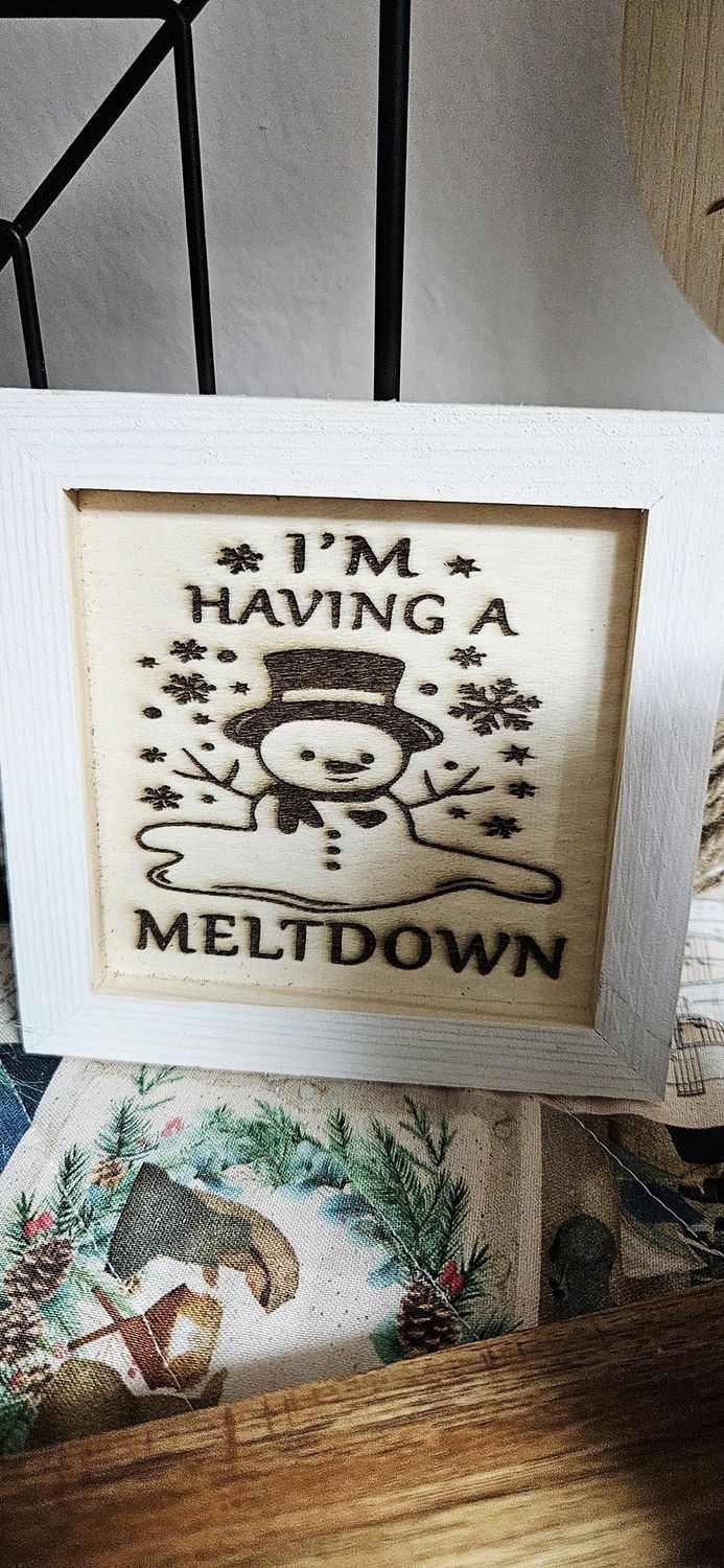 Small White Box Having Meltdown