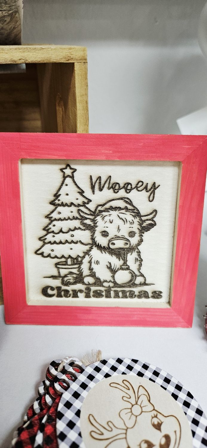 Small Red Box Mooey Christmas