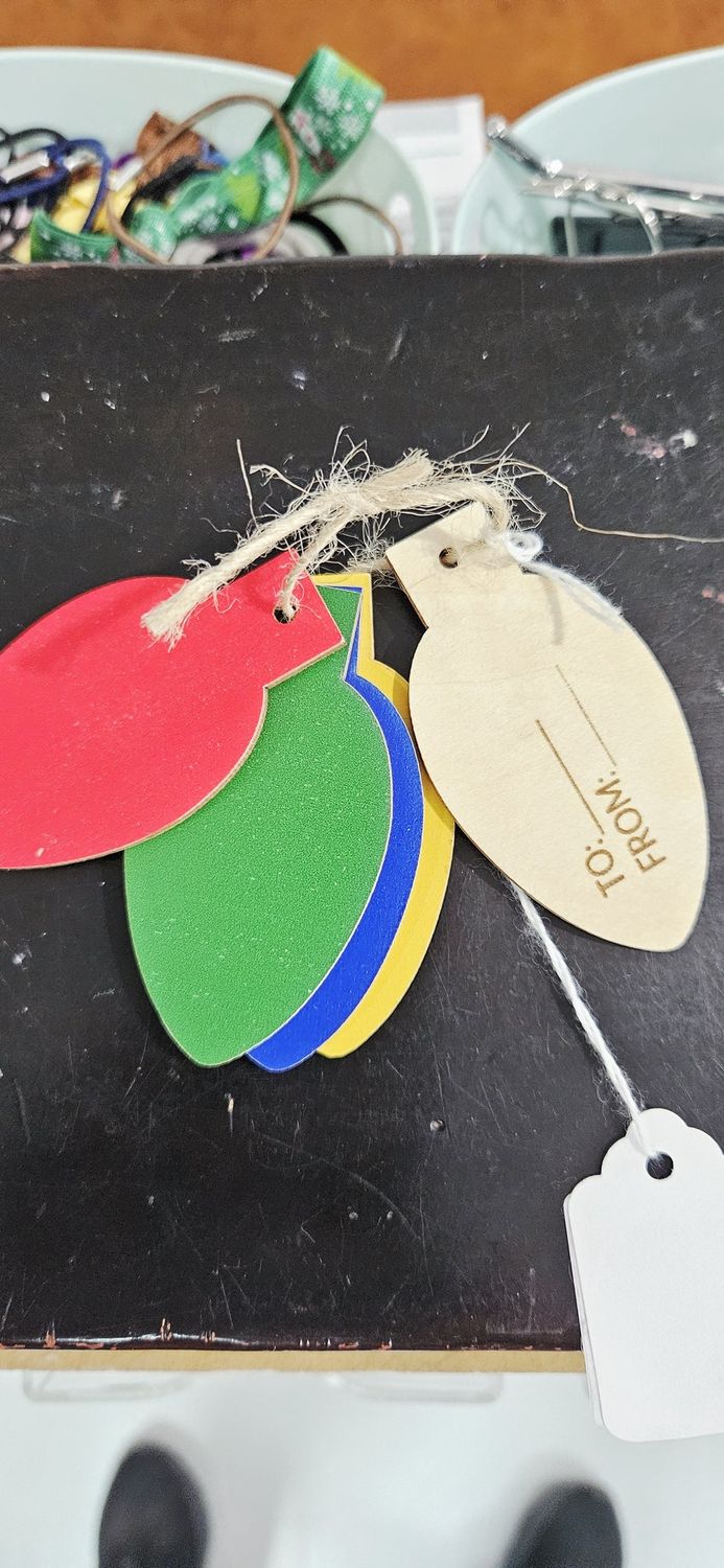 To From Light Bulb Gift Tags