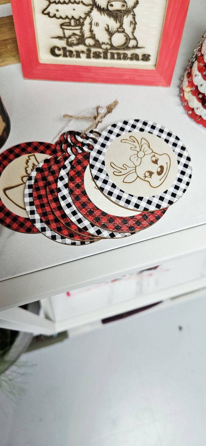 Set of 8 Christmas Ornaments