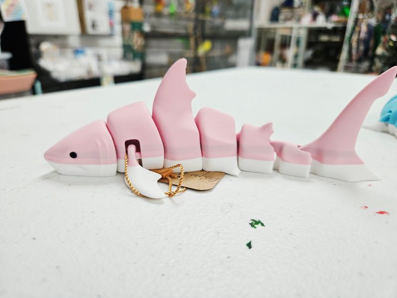 Pink 3D Shark