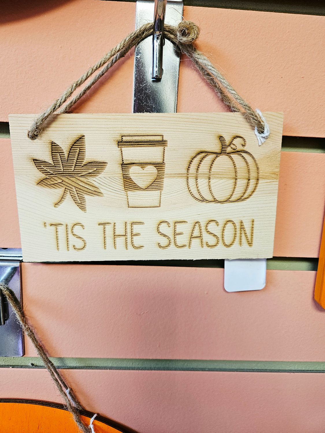 Tis the Season Sign Coffee/Pumpkin/Leaf