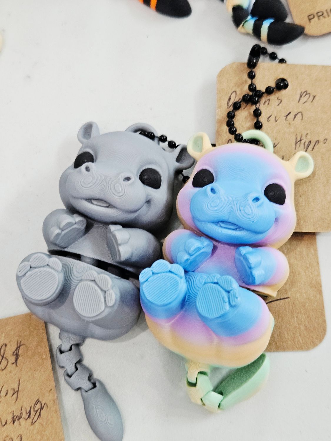 Hippo Keychain