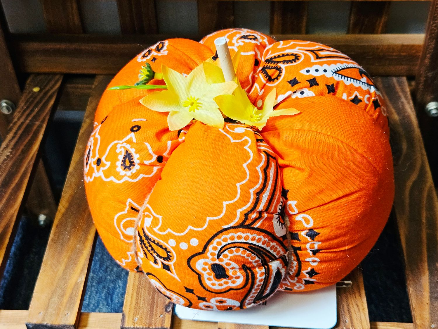 Bandana Pumpkin, size/color: LG/Orange