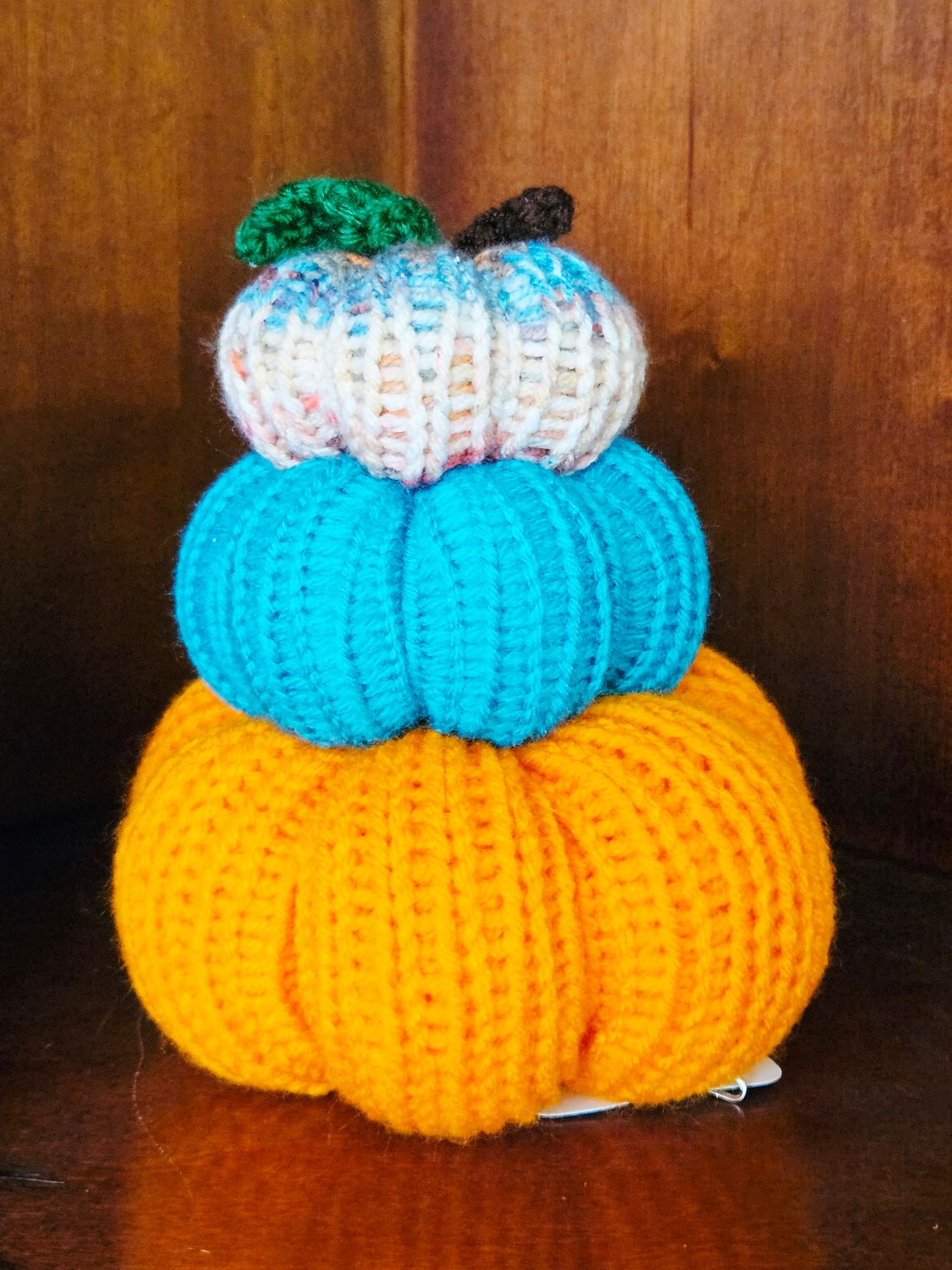 Pumpkin Stack Multi/Turquoise/Orange