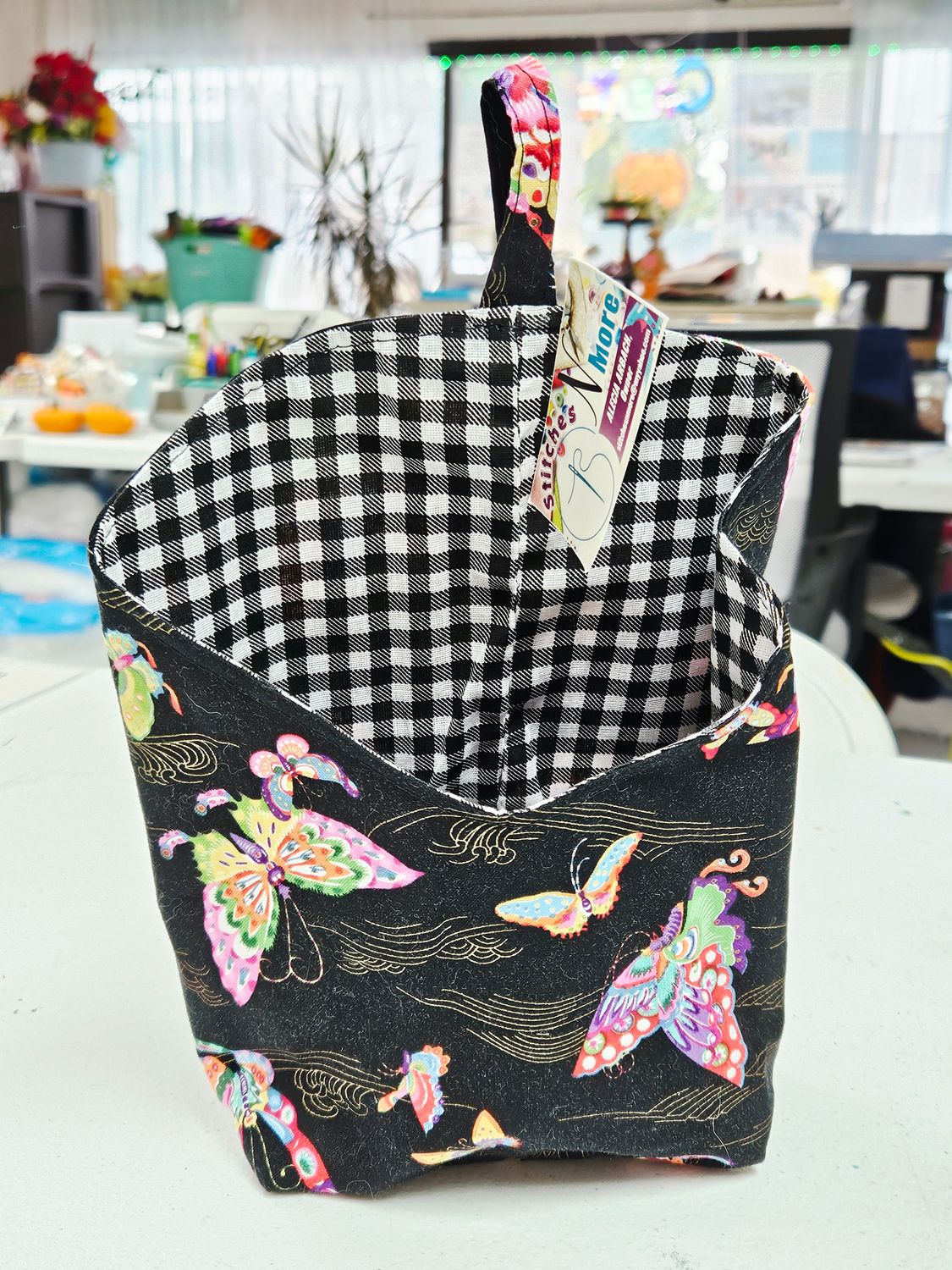 Colorful Butterfly/Black Catch All