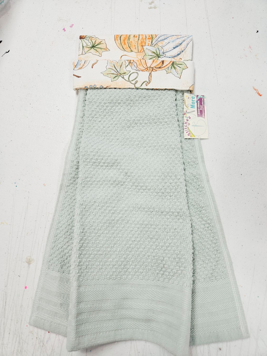 Lt Green Pumpkin Kitchen Towel