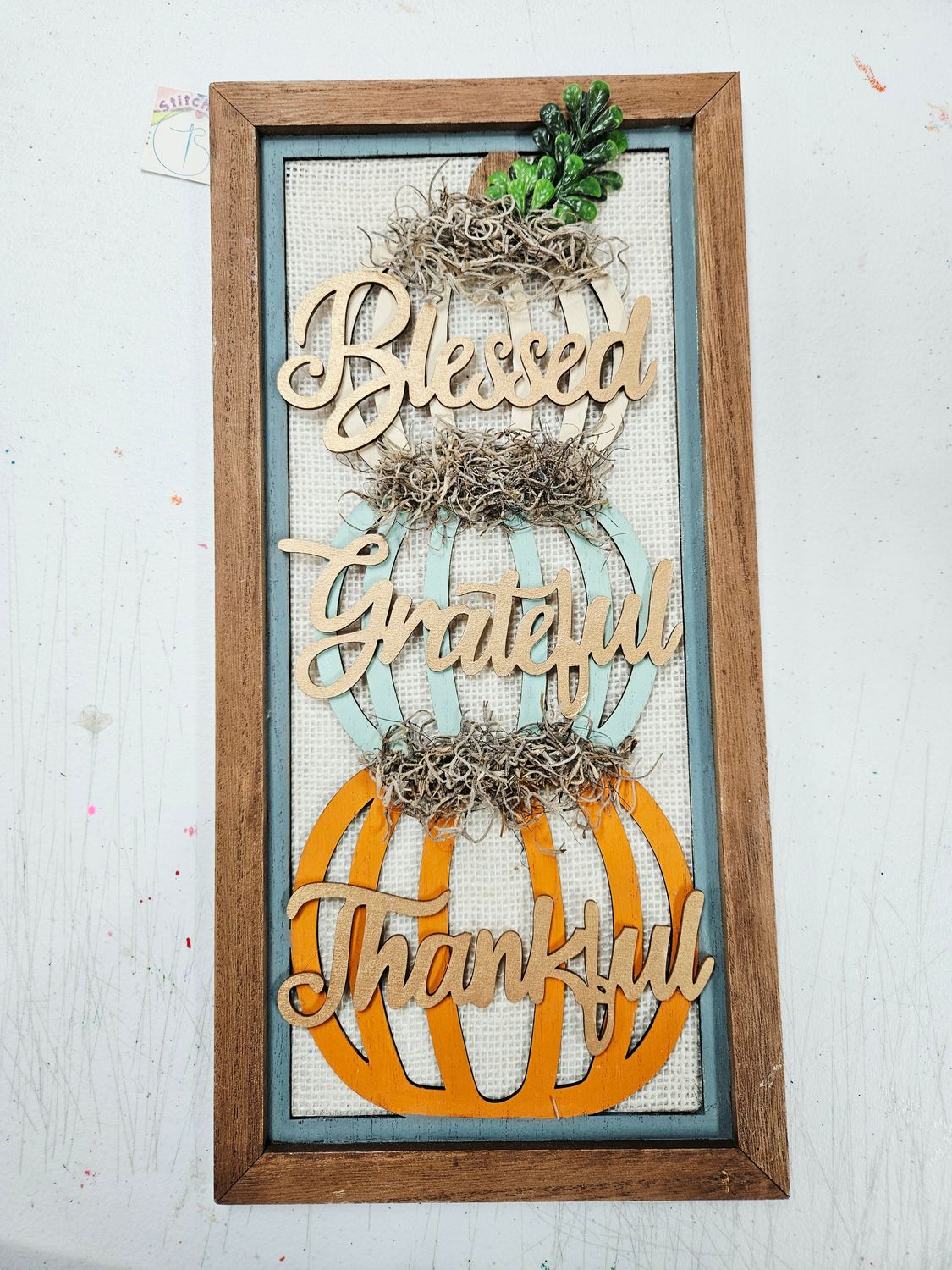 Blessed Grateful Thankful Wall Décor