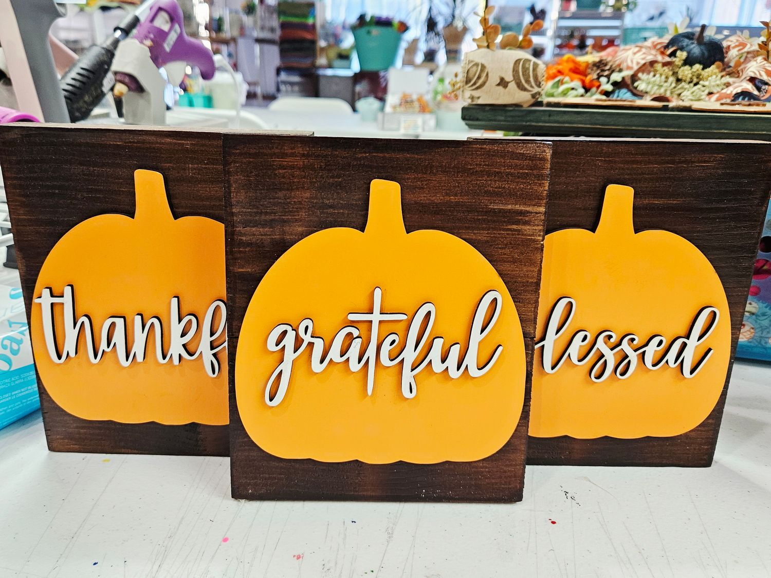 Grateful Thankful Blessed 3pc Block Set