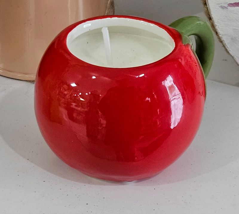 Candle in Tomato cup