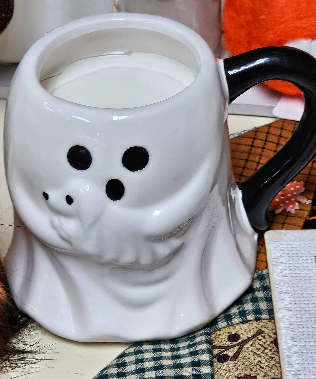White Ghost Mug wax melt mug