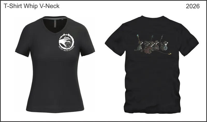 Schwarzlager T-Shirt V-Neck Damen