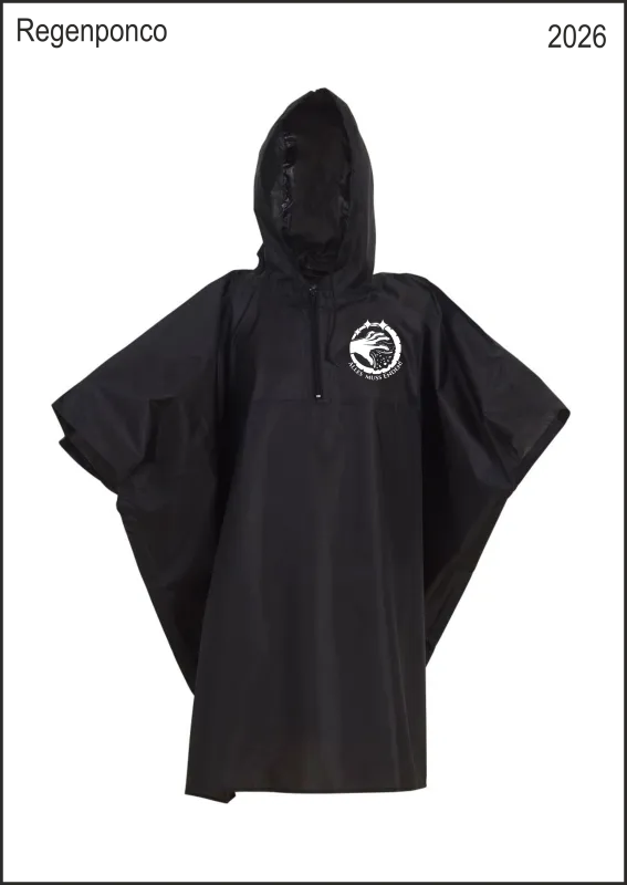 Schwarzlager Regenponcho