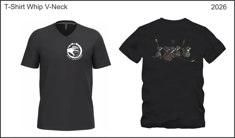 Schwarzlager T-Shirt V-Neck Unisex