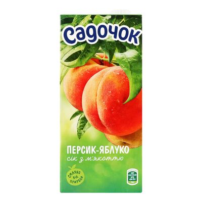 Nektar brzoskwiniowo-jablkowy z miąższem Sadoczok 950 ml