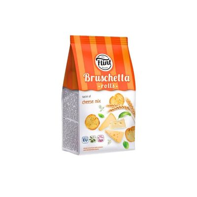 Flint Bruschetta Rolls sucharki pszenne pieczone o smaku serowy miks 65 g