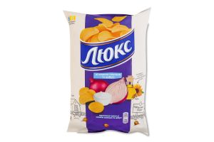 Chipsy ziemniaczane Lyuks o smaku śmietany i cebuli 125 g