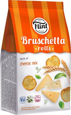 Flint Bruschetta Rolls sucharki pszenne pieczone o smaku grzybów w sosie śmietanowym 65 g