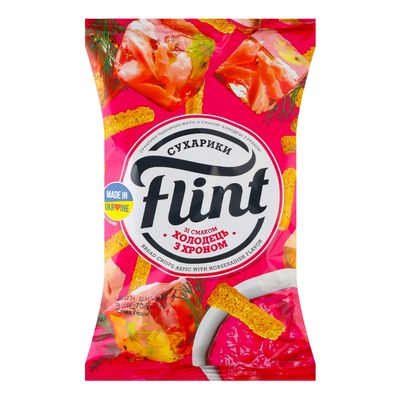 Sucharki  Flint pszenno-żytnie o smaku galaretki z chrzanem 70 g