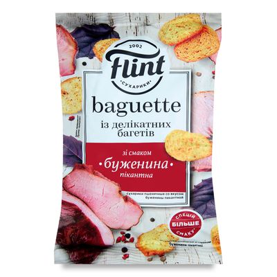 Sucharki pszenne Flint o smaku szynki pikantnej 60 g