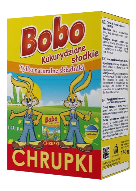 Chrupki kukurydziane słodkie ВОВО 140 g