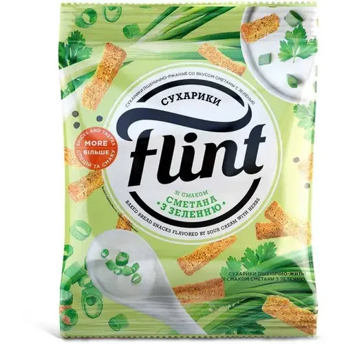 Sucharki pszenno-żytnie o smaku śmietany z zieleniną 70 g