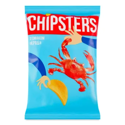 Chipsy ziemniaczane o smaku kraba Chipster's 60g