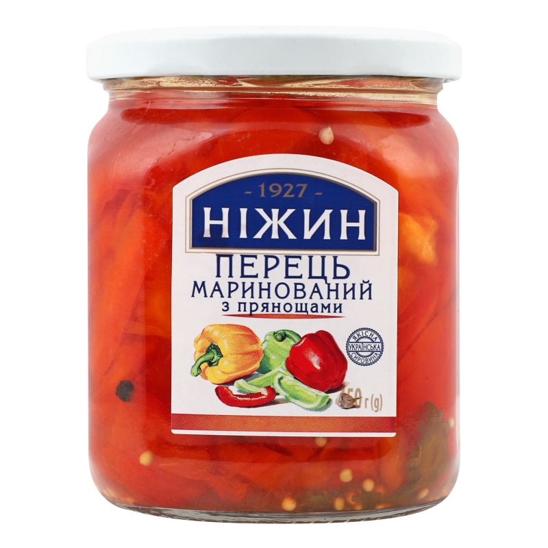 Papryka słodka marynowana z przyprawami Niżyn 450 g