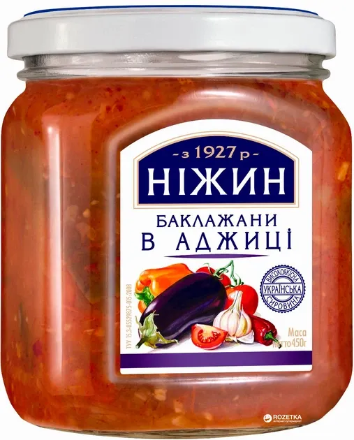 Bakłażany w sosie adżyka Niżyn 450 g