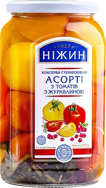 Pomidory Marynowane z żurawiną Niżyn 920 g