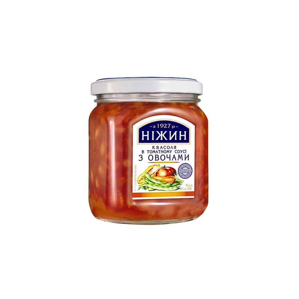 Fasolka z warzywami w sosie pomidorowym Niżyn 450 g