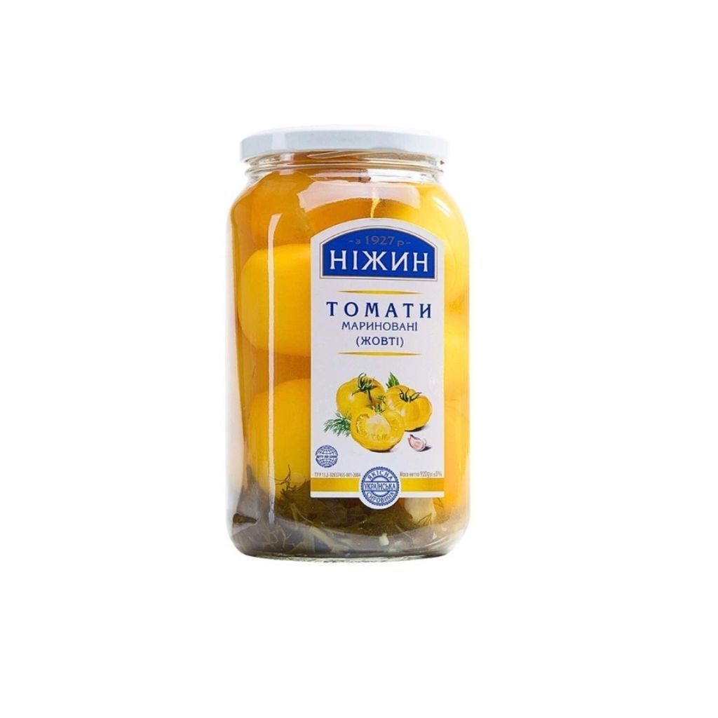 Pomidory żółte marynowane Niżyn 920 g