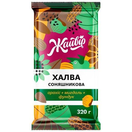 Chałwa słonecznikowa "Mieszanka orzechowa" 320 g