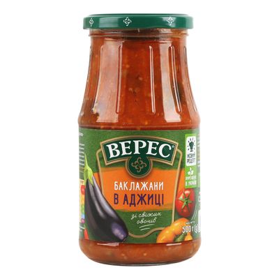Baklazany w sosie adzyka VERES 500g
