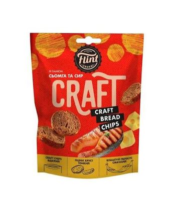 Grzanki żytnio-pszenne o smaku łososia z serem "Flint Craft Grenki" 80g