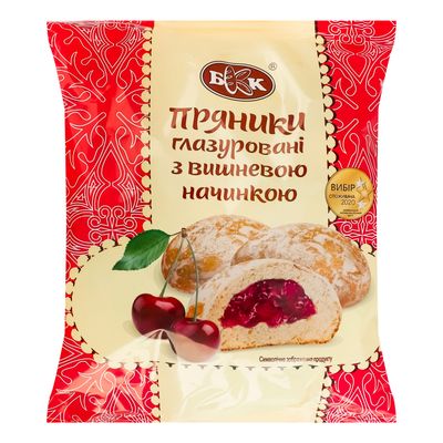 Pierniki z nadzieniem wiśniowym 300 g