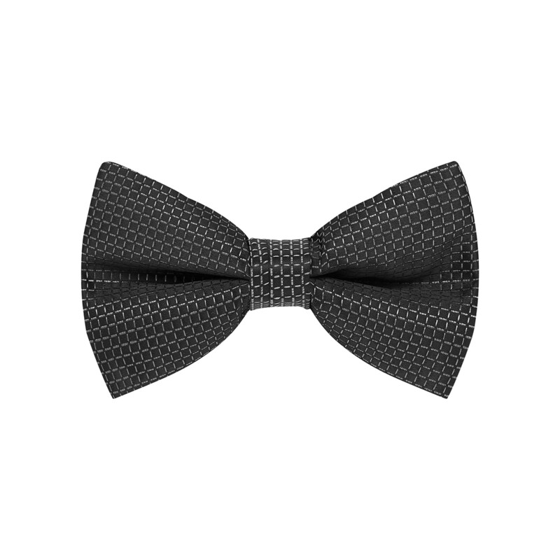 Bow Tie, Grid, Black