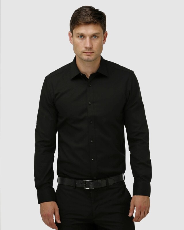 Brooksfield Business Shirt Black