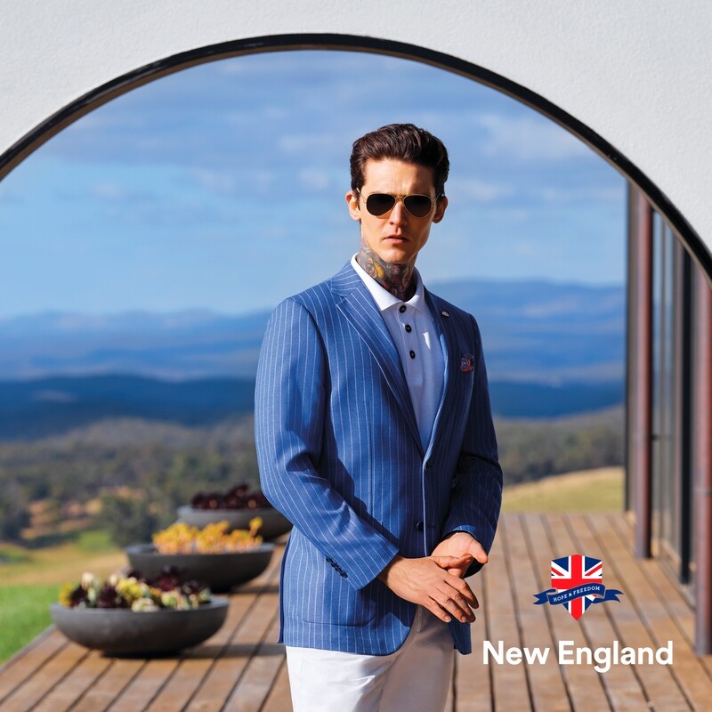 Billy Blue Stripe Jacket Billy Blue Stripe Jacket