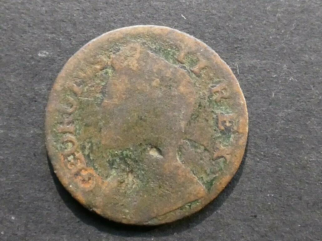 18th Century counterfeit Farthing, 1736