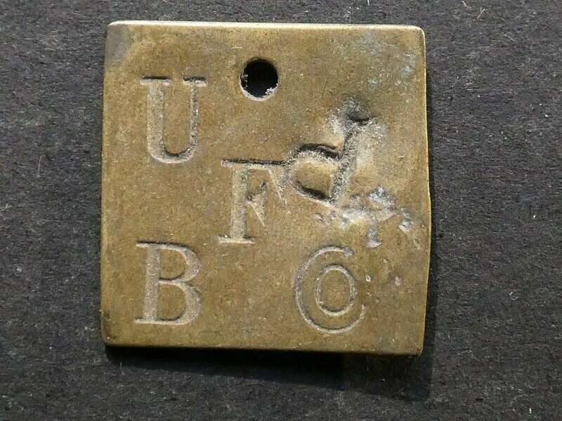 Jamaica, Bowden, dock worker's tally, United Fruit Co.