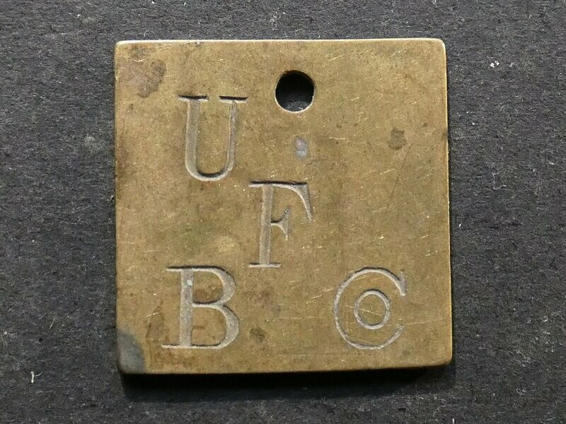 Jamaica, Bowden, dock worker's tally, United Fruit Co.