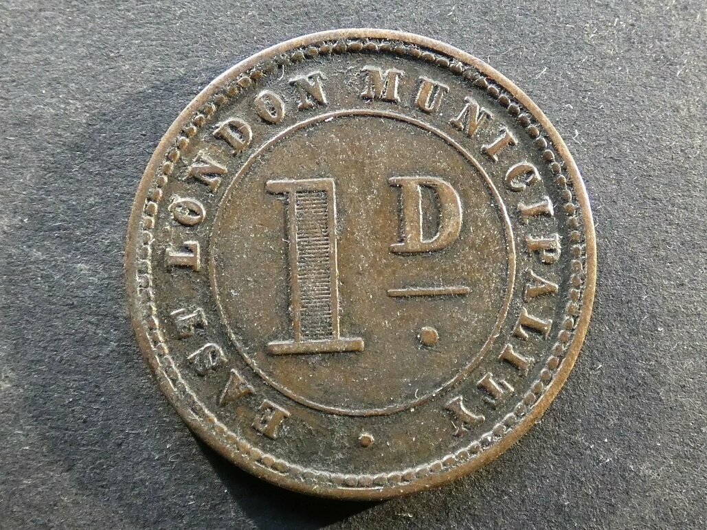 South Africa, East London Municipality, Penny, 1880