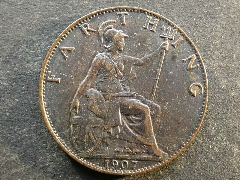 Farthing, 1907.