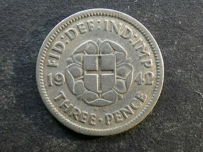 Threepence, 1942, currency issue.