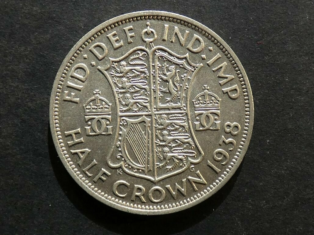 Halfcrown, 1938.