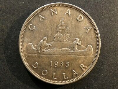 Canada, Dollar, 1935, silver Jubilee