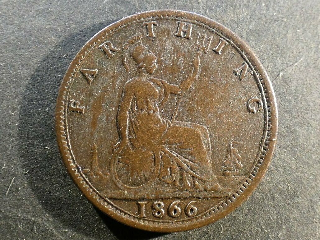 Farthing, 1866.