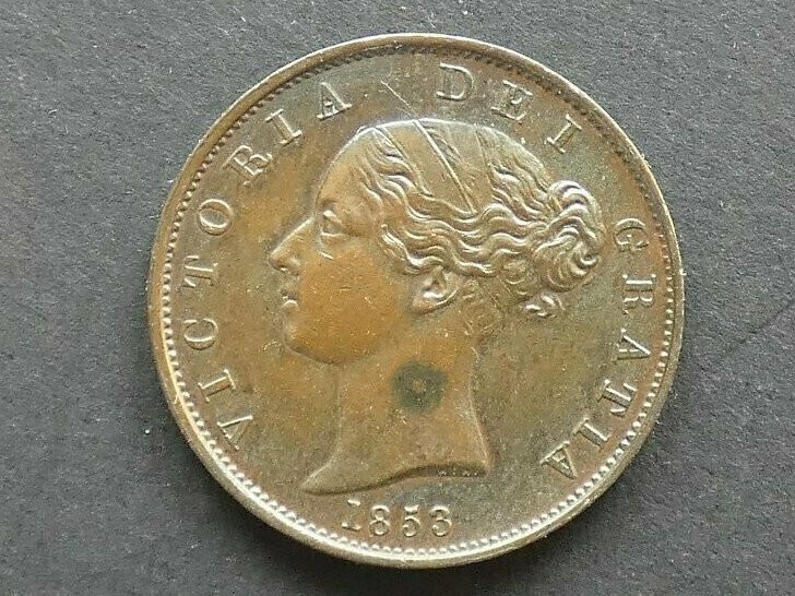 Halfpenny, 1853.